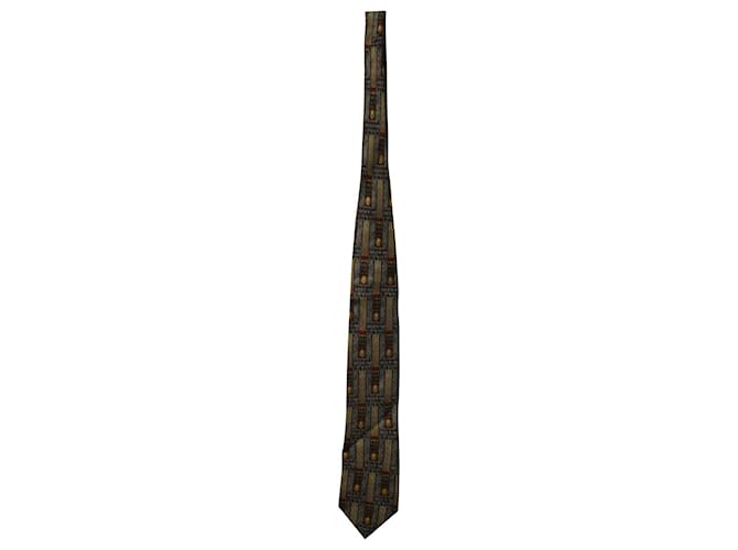 Ermenegildo Zegna bedruckte Krawatte aus mehrfarbiger Seide Mehrfarben  ref.755828