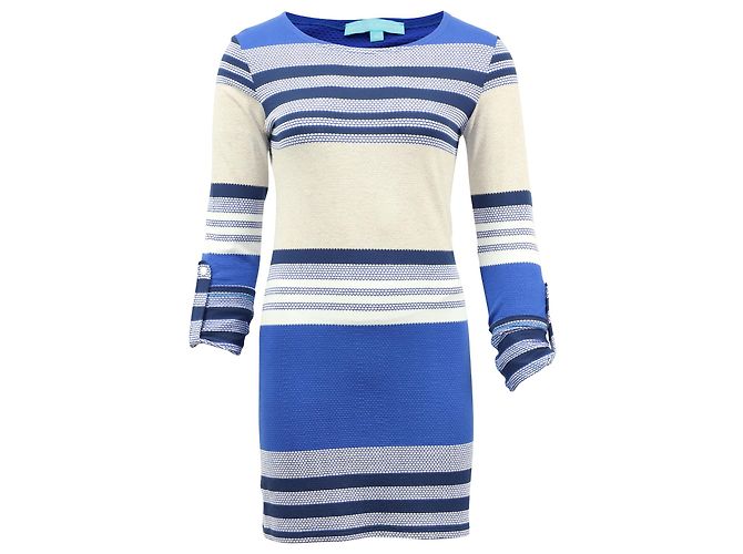 Abito a righe Melissa Odabash in viscosa blu