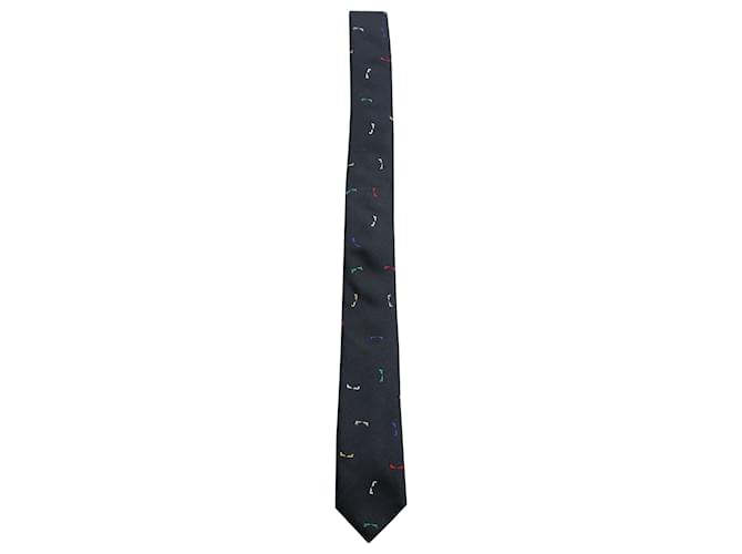 Bag Bugs Bolsa skinny Fendi com padrão de bug e gravata em seda estampada preta  ref.755860