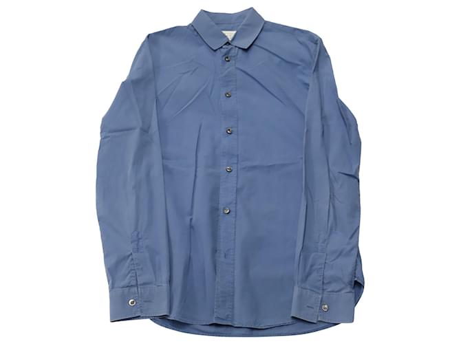 Camisa de ajuste regular Maison Martin Margiela em algodão azul claro  ref.755983