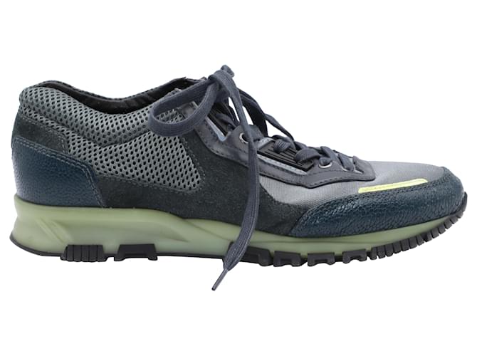 Lanvin Sneakers avec détails réfléchissants en synthétique gris  ref.755988
