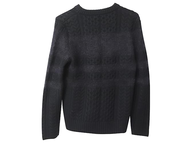 Givenchy Cable Knit Sweater in Grey Mohair Wool  ref.756080