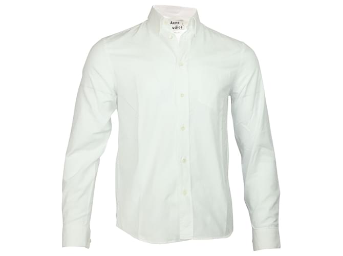 Camicia Button Down Acne Studios in cotone bianco  ref.756107