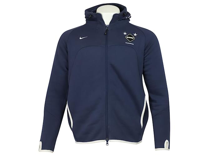 Nike x F.C. Sweat à Capuche Real Bristol en Coton Bleu  ref.756128