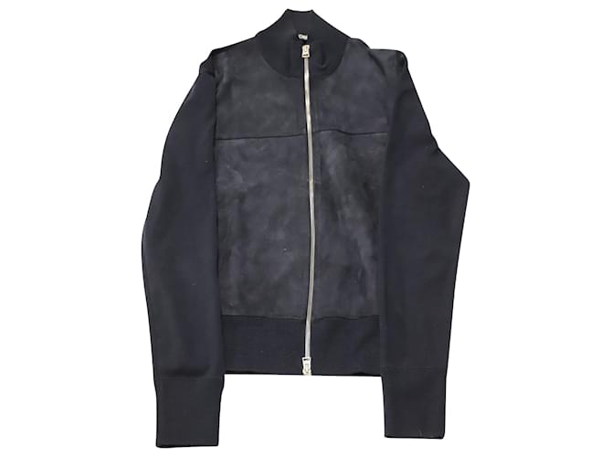 Tom Ford Slim-Fit Jacket in Navy Blue Suede Wool  ref.756132