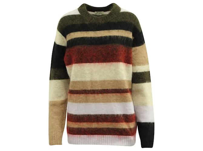Acne Studios Kalbah Striped Knit Sweater in Multicolor Nylon Multiple colors  ref.756271