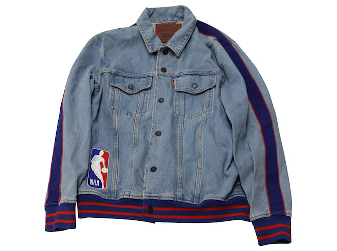 Levi's x Just Don NBA All-Star Track Jacket in Blue Denim  - Joli  Closet