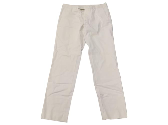 Dior Straight-Leg Jeans in White Cotton  ref.756308
