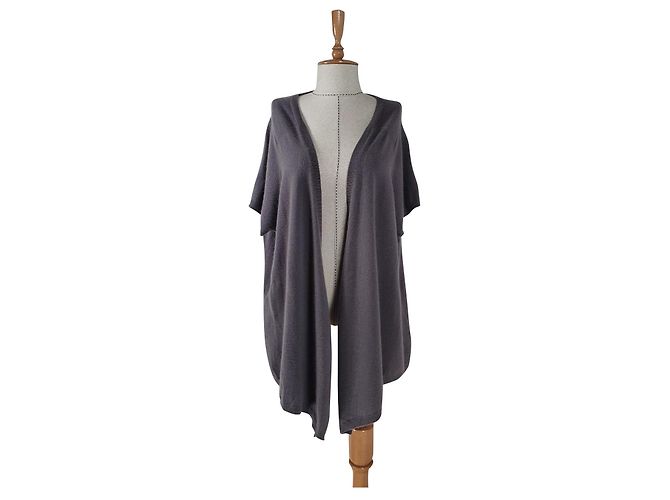 Autre Marque Emilia Lay Kaschmir Cardigan Grau