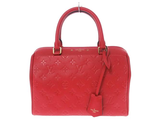 Louis Vuitton speedy Bandouliere 25 Red Leather  ref.756569