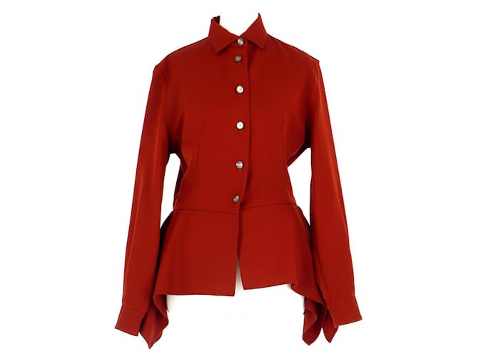 Jean Paul Gaultier Shirt Dark red Polyester  ref.756696