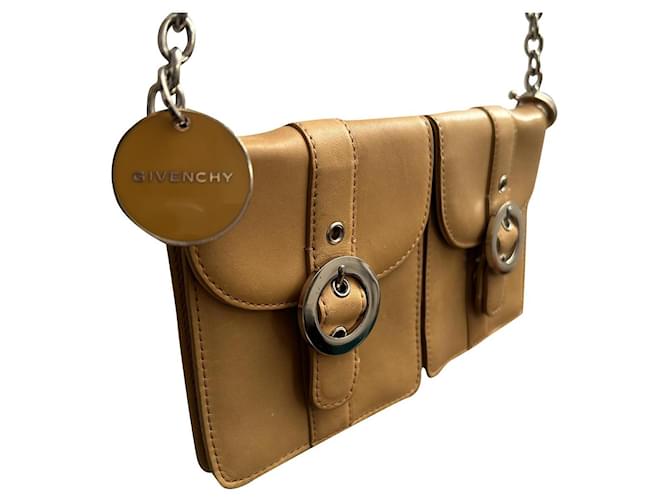 Givenchy cross-body Bag Beige Leather  ref.756719
