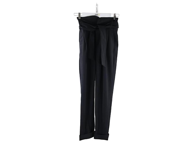 Sézane trousers 34 Black Wool  ref.757095