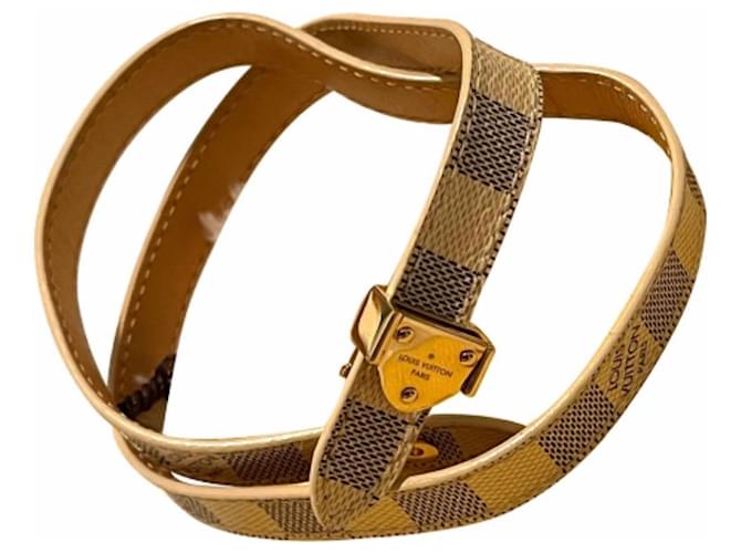 LOUIS VUITTON Women's Bracelet/Wristband Leather in Beige