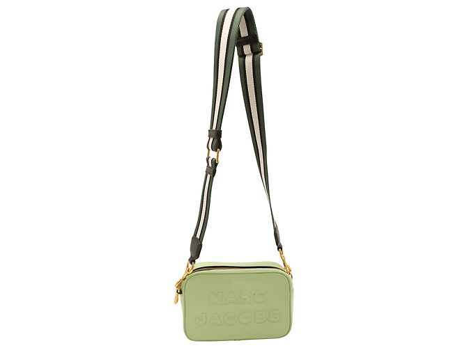 Marc Jacobs The Flash Camera Bag en cuero verde pistacho