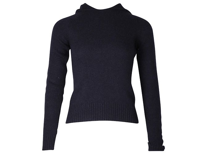 Ralph Lauren Kapuzenpullover aus marineblauer Wolle