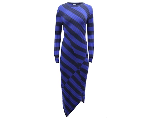 Altuzarra Whistler Kleid aus blauer Viskose Polyester  ref.757423