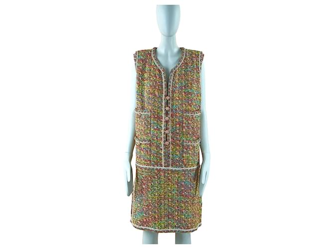 Chanel 8,8K$ New Runway Tweed Dress Multiple colors  ref.757461