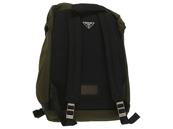 PRADA Backpack Nylon Khaki Auth fm1923  ref.757485