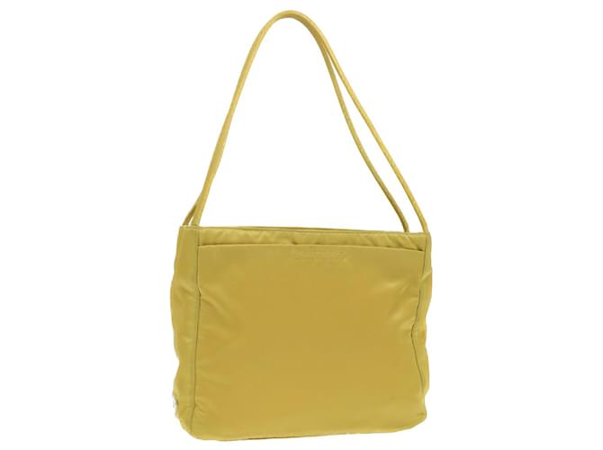 PRADA Shoulder Bag Nylon Yellow Auth ar8422  ref.757501
