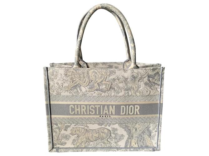 Christian Dior 2020 Medium Toile de Jouy Book Tote