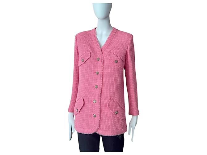 Chanel 2020 New 31 Rue Cambon Tweed Jacket Pink ref.757670 - Joli Closet