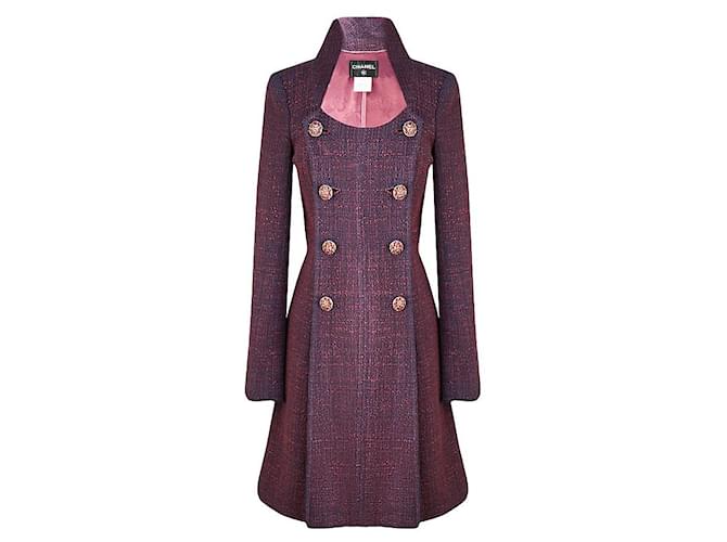 Chanel 10K$ Jewel Buttons Tweed Coat Purple  ref.757679