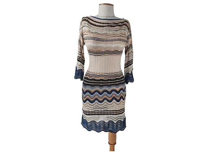 Vestido M Missoni de Viscosa Multicolores