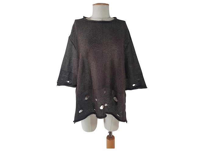 Autre Marque Top Sulu x Krstin Bernecker Marrón Castaño