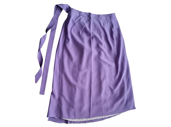Prada Skirt Lavender Polyester  ref.757779