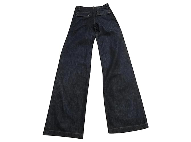 Miu Miu t jeans 34 /36 Dark blue Cotton  ref.757903