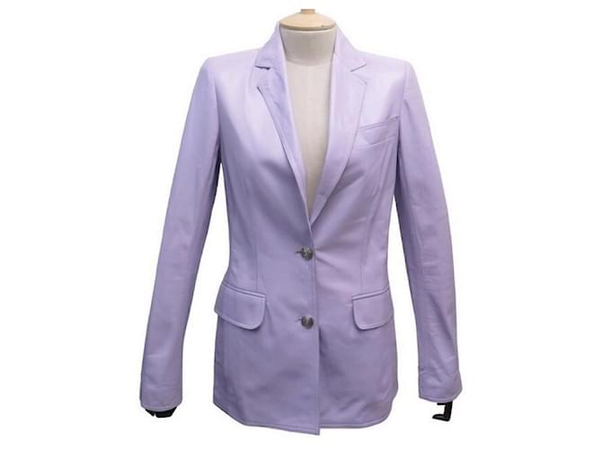 Plain Ladies Purple Leather Jacket at Rs 2300 in Cuttack | ID: 27223492633