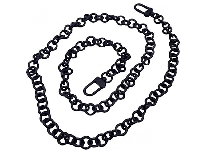 removable black Louis Vuitton chain shoulder strap Metal  ref.758464