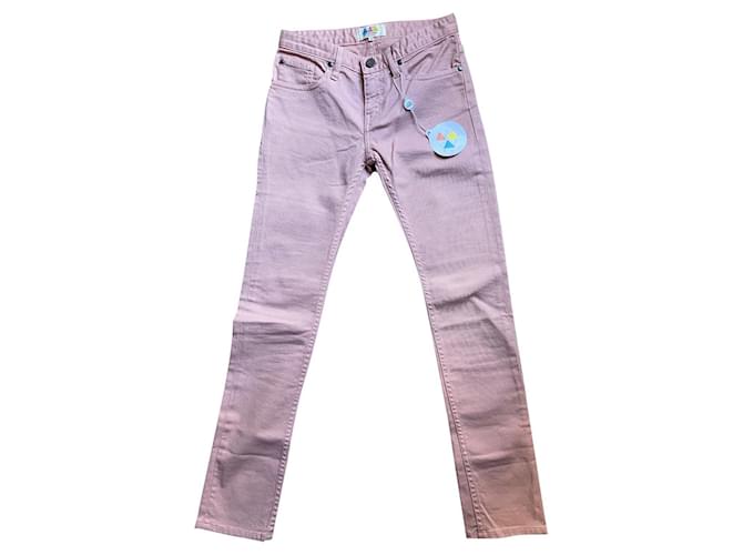 Eleven Paris cotton jeans Pink  ref.758810