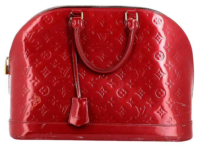 Louis Vuitton Alma Red Patent leather  ref.758814