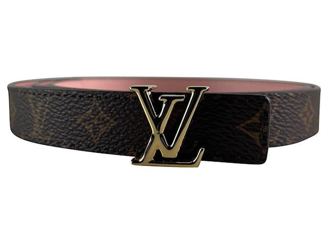 Louis Vuitton LV Iconic 20mm Reversible Belt Brown + Cowhide. Size 80 cm