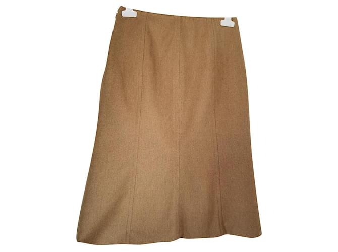 Michael Kors Skirts Caramel Wool  ref.758837