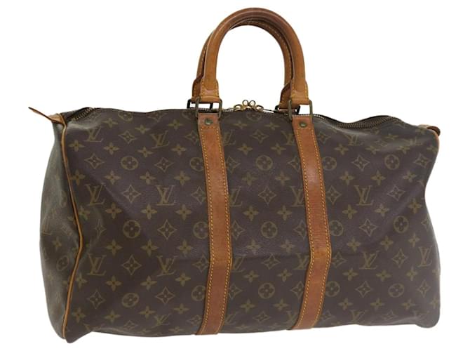 Louis Vuitton Keepall 50 Brown Cloth  ref.759105