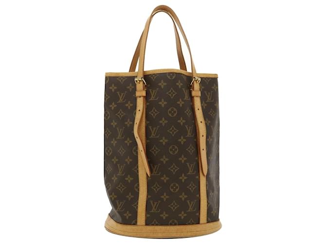 Louis Vuitton Bucket Brown Cloth  ref.759181