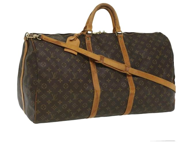 Louis Vuitton Keepall Bandoulière 60 Brown Cloth  ref.759203