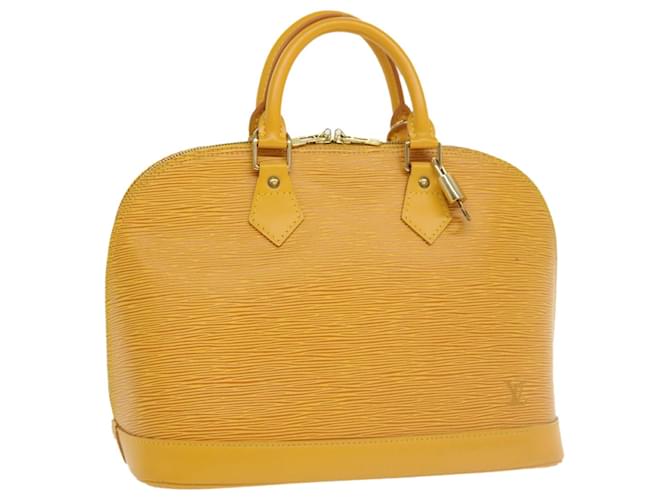 Louis Vuitton Alma Yellow Leather  ref.759268