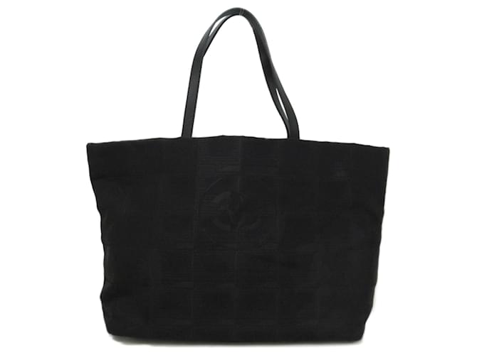 Chanel New Travel Line Tote Bag Black Cloth  ref.759597