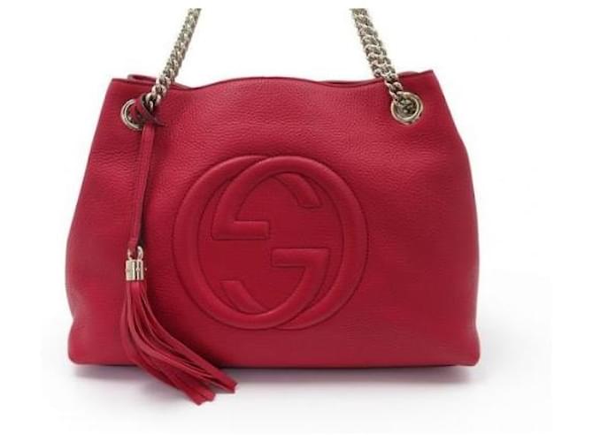Ophidia Gucci SOHO Rosso Pelle  ref.759802