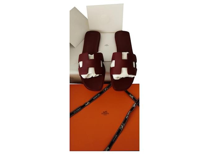 Hermès Oran Bordeaux Leder  ref.760178