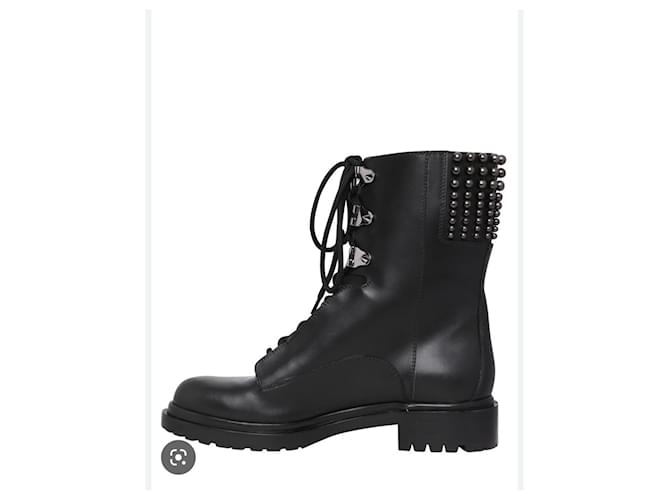 Sergio Rossi Ankle Boots Black Leather  ref.760222
