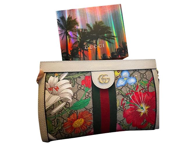 Sac à main Gucci à fleurs Multicolore