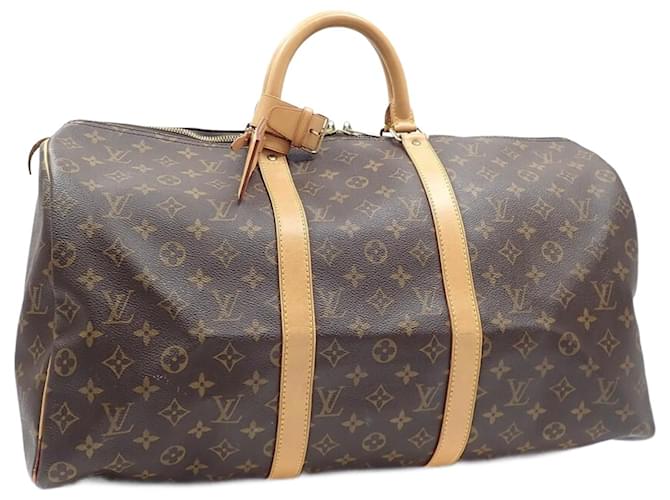 Louis Vuitton Keepall 50 Brown Cloth  ref.760519