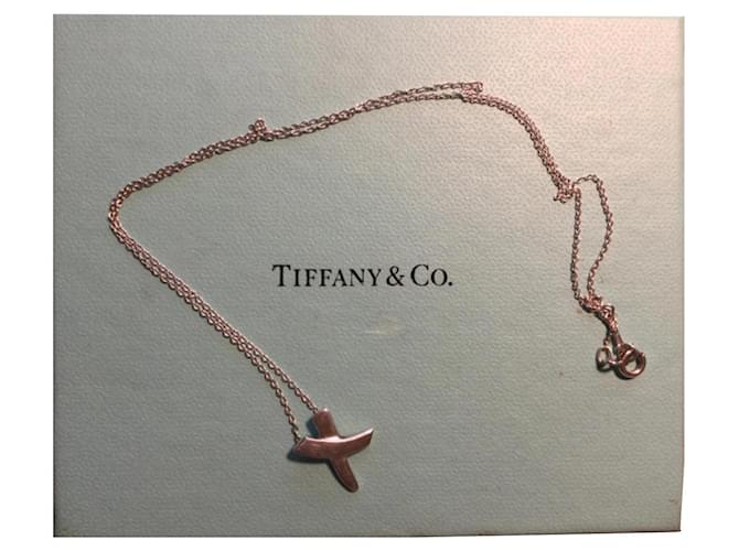Tiffany & Co Paloma Picasso kiss Silvery Silver  ref.760551