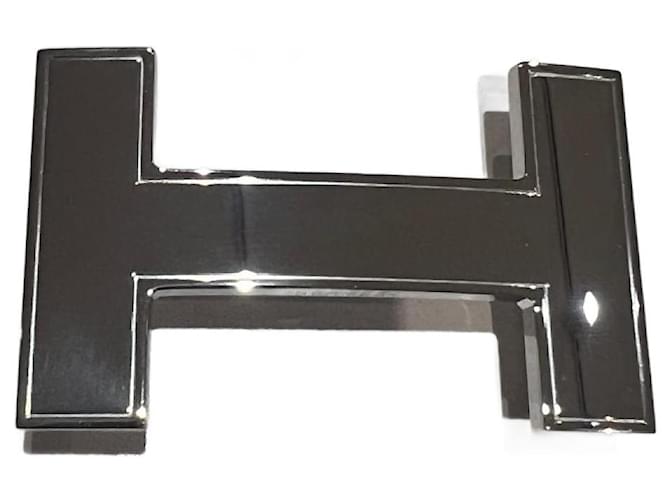 Hermès belt loop Silvery Steel  ref.760889
