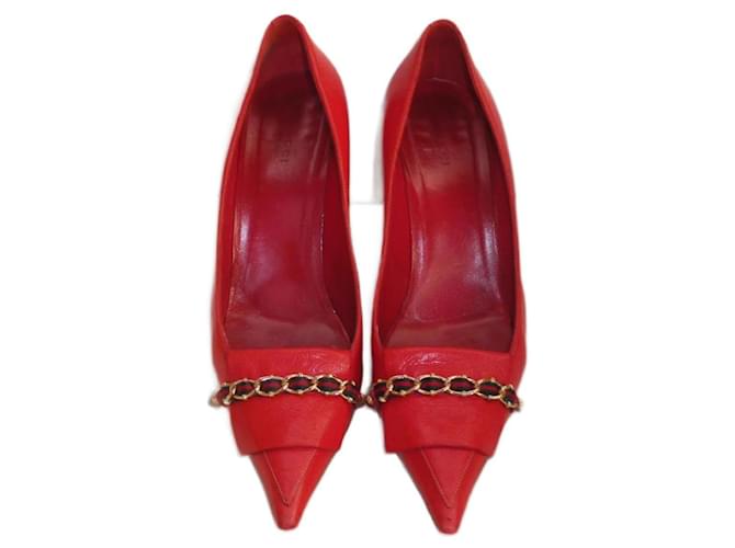 Gucci Talons Cuir Rouge  ref.760900